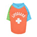 RESCUER DOG SHIRT - ORANGE / SKY BLUE