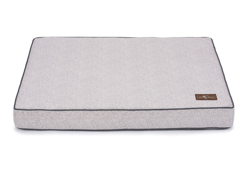 HERRINGBONE HORIZON MEMORY FOAM PILLOW DOG BED