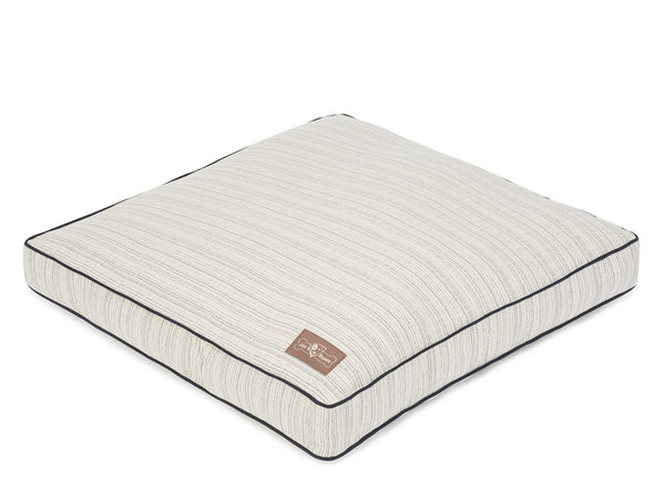 RECTANGULAR DOMINGO GREY PILLOW DOG BED, Beds - Bones Bizzness
