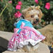 PLUMERIA FLORAL DOG DRESS WITH MATCHING LEASH, Dress - Bones Bizzness