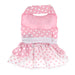 POLKA DOT & LACE DOG DRESS W/LEASH - PINK, Dress - Bones Bizzness