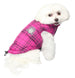 PINK PLAID SHEARLING PUFFER VEST COAT, Coats - Bones Bizzness