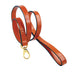 GEORGIA ROSE IN TANGERINE & GOLD W/PINK & GREEN DOG COLLAR, Collars - Bones Bizzness