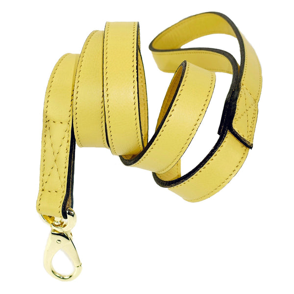 ATHENA CANARY YELLOW & GOLD DOG LEAD