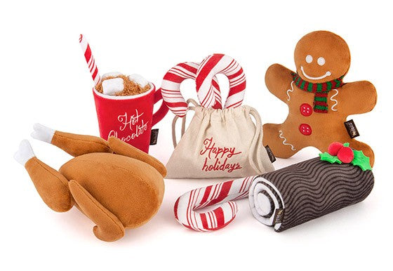 HOLIDAY CLASSIC PLUSH DOG TOY COLLECTION, Toys - Bones Bizzness