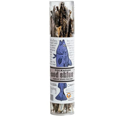 POLKA DOG TWISTED COD SKIN, SINGLE-INGREDIENT, DOG JERKY, Treats - Bones Bizzness