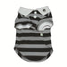 STRIPE POLO SHIRT GRAY, Shirts Tanks & Tees - Bones Bizzness