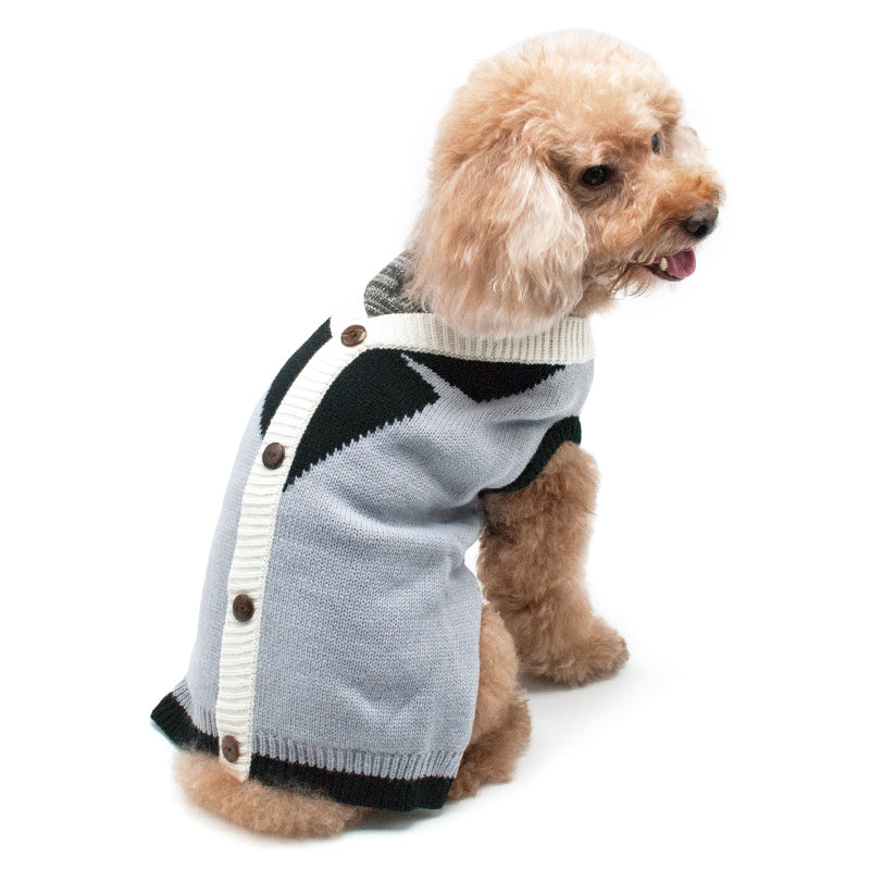 PROFESSOR CARDIGAN DOG SWEATER, Sweaters - Bones Bizzness