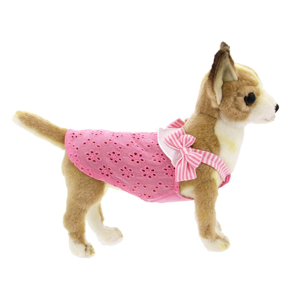 CUTE BOW EYELET DOG TANK, Shirts Tanks & Tees - Bones Bizzness