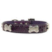 FAUX CROC CRYSTAL BONE DOG COLLAR - Bones Bizzness