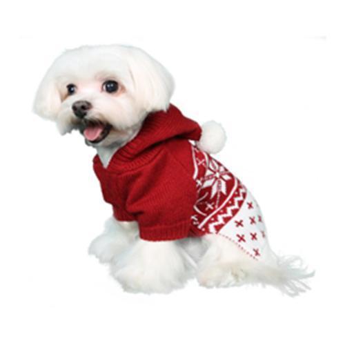 REESE DOG SWEATER - RED