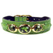 REGENCY IN LIME GREEN DOG COLLAR, Collars - Bones Bizzness