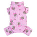 ADORABLE TEDDY BEAR LOVE FLANNEL DOG PJ'S - PINK, PAJAMAS - Bones Bizzness