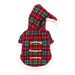 SANTA PLAID DOG COAT, Coats - Bones Bizzness