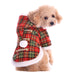 SANTA PLAID DOG COAT, Coats - Bones Bizzness