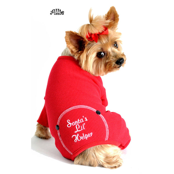 "SANTA'S LIL HELPERS"  DOG PAJAMAS, PAJAMAS - Bones Bizzness