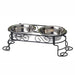 SCROLL PET DOG DINER SET, Bowls - Bones Bizzness