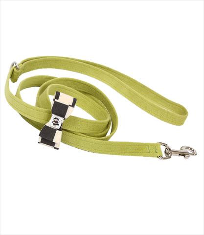 WINDSOR CHECK BIG BOW DOG LEASH, SUSAN LANCI LEASHES - Bones Bizzness