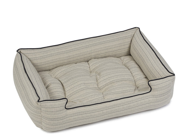 GREY DOMINGO SLEEPER DOG BED, Beds - Bones Bizzness