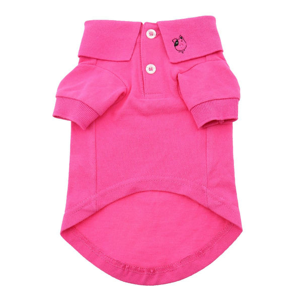 RASPBERRY SORBET POLO DOG SHIRT, Shirts Tanks & Tees - Bones Bizzness