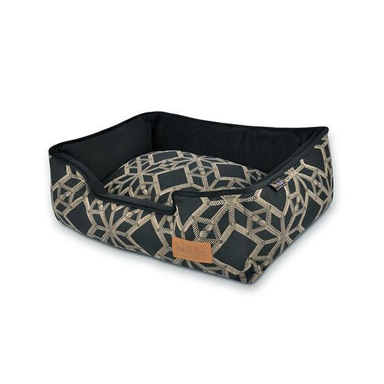 SOLSTICE LOUNGE DOG BED - OCEAN BLUE/GOTHIC BLACK