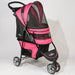 REGAL PLUS PET STROLLER - RASPBERRY, STROLLERS - Bones Bizzness