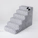 DOVE GREY LUXURY PET STAIRS, Dog Furniture - Bones Bizzness