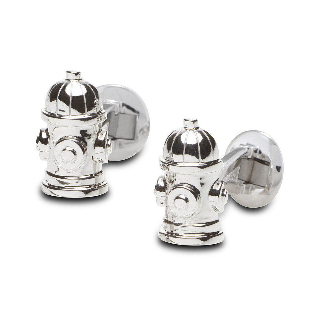 STERLING SILVER FIRE HYDRANT CUFFLINKS