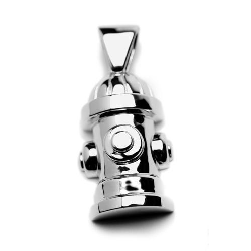 STERLING SILVER FIRE HYDRANT PENDANT