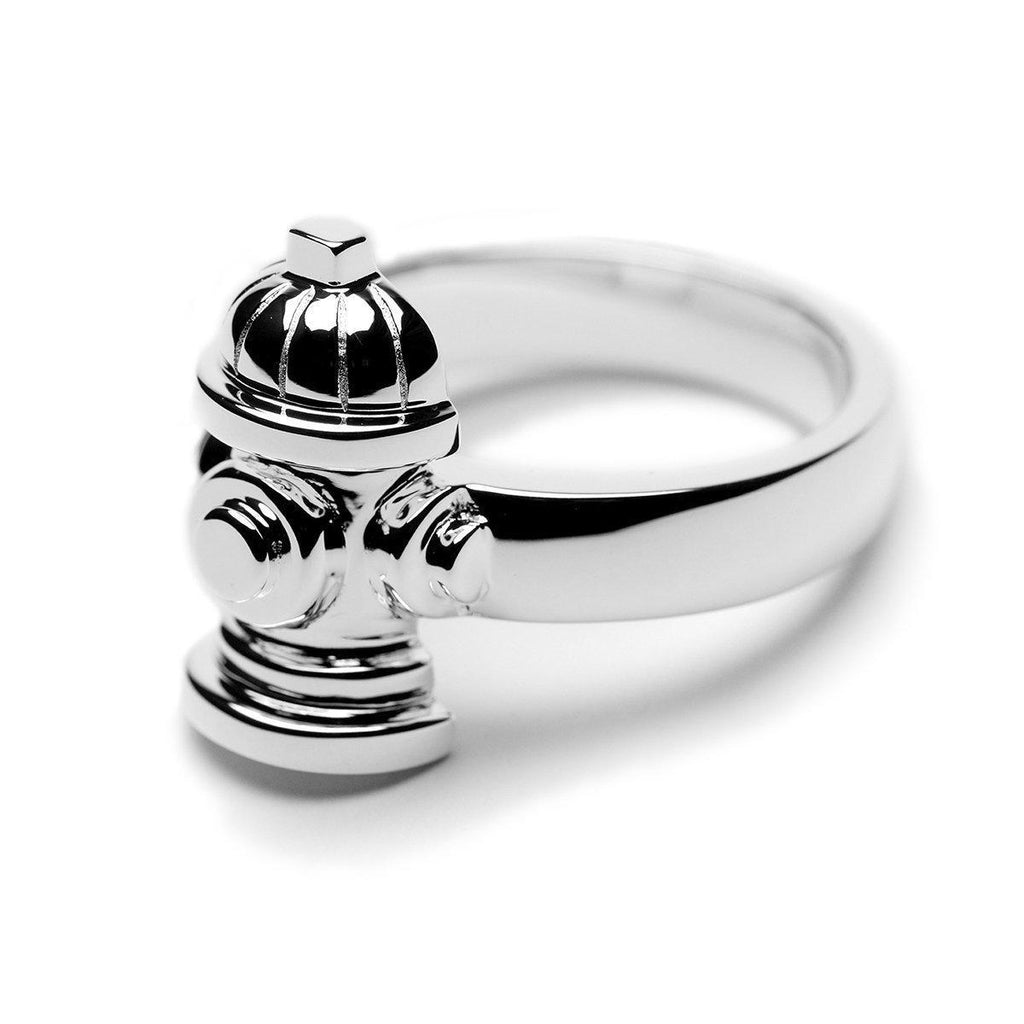 STERLING SILVER FIRE HYDRANT RING