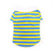 STRIPE POLO SHIRT YELLOW/BLUE, Shirts Tanks & Tees - Bones Bizzness