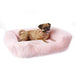 VP PETS PLUSH DOG BED - LIGHT PINK, Beds - Bones Bizzness