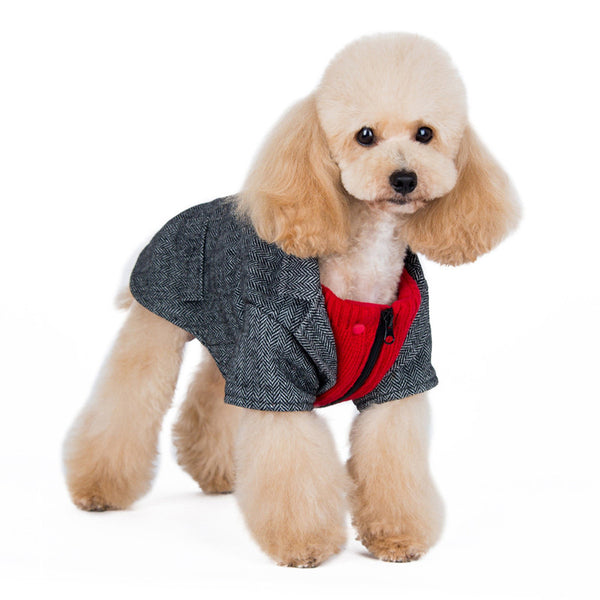 TWEED DOG BLAZER DOG COAT, Coats - Bones Bizzness