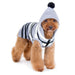 UNEVEN BLACK STRIPE DOG SWEATER, Sweaters - Bones Bizzness