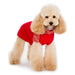 SCARF CABLE DOG SWEATER RED