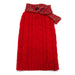 URBAN SCARF RED CABLE DOG SWEATER, Sweaters - Bones Bizzness