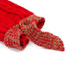 SCARF CABLE DOG SWEATER RED