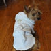 WHITE GOLD CROWN COTTON DOG BATHROBE, Groom - Bones Bizzness