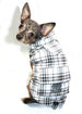 WHITE PLAID SHEARLING PUFFER VEST COAT, Coats - Bones Bizzness