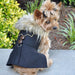 WOOL FUR TRIMMED DOG HARNESS & COAT & LEASH SET - CHEVRON, Coats - Bones Bizzness