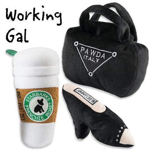 WORKING GIRL DOG TOY BUNDLE